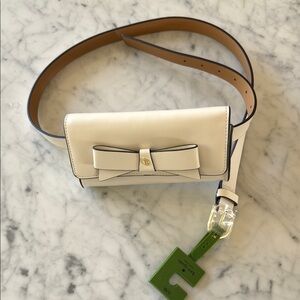 Kate Spade ♠️ darling belt bag in cream color NWT size L/XL